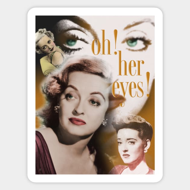 Bette! Oh, her eyes! Sticker by Dez53